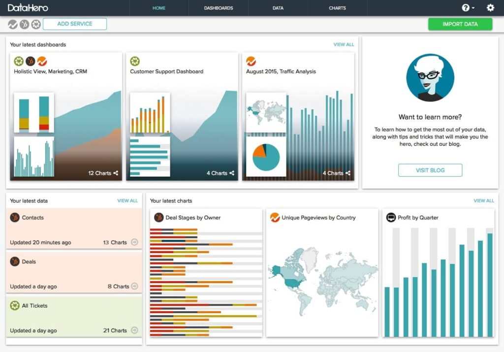 DataHero is In the List of Best Client Reporting Software Tools. Image by Nimbus Platform