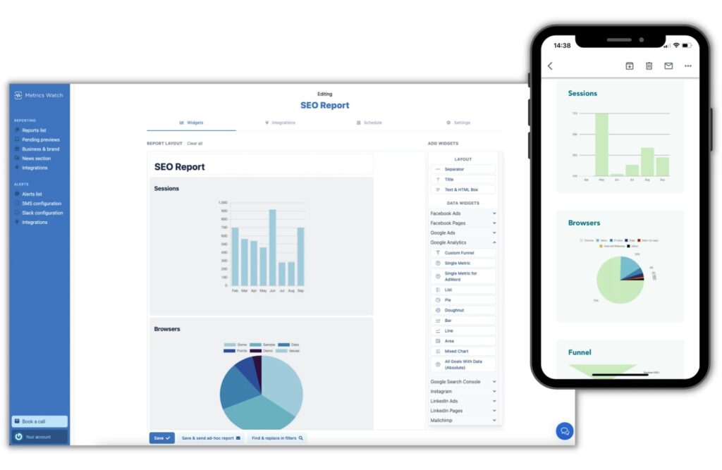 Metrics Watch is In the List of Best Client Reporting Software Tools. Image by Nimbus Platform