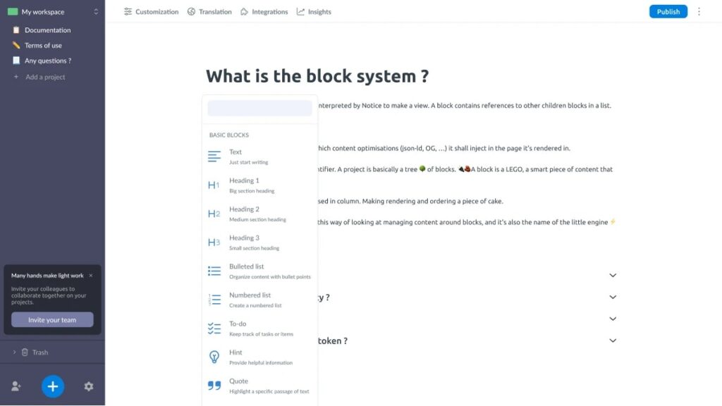 Notice is In the Top 11 Knowledge Management Software Platforms to Consider. Image by Nimbus Platform