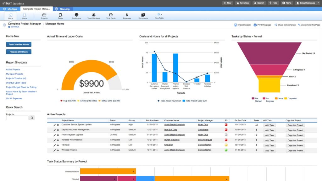 Quickbase is the Top Client Collaboration Software. Image by Nimbus Platform