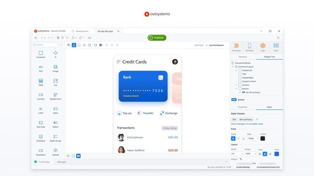 OutSystems is In the List of 11 Top Zoho Creator Alternatives. Image by Nimbus Platform
