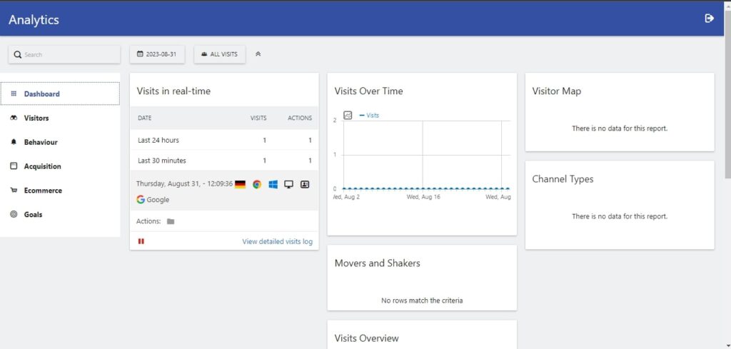 Search Box and Usage Analytics. Image by Nimbus Platform