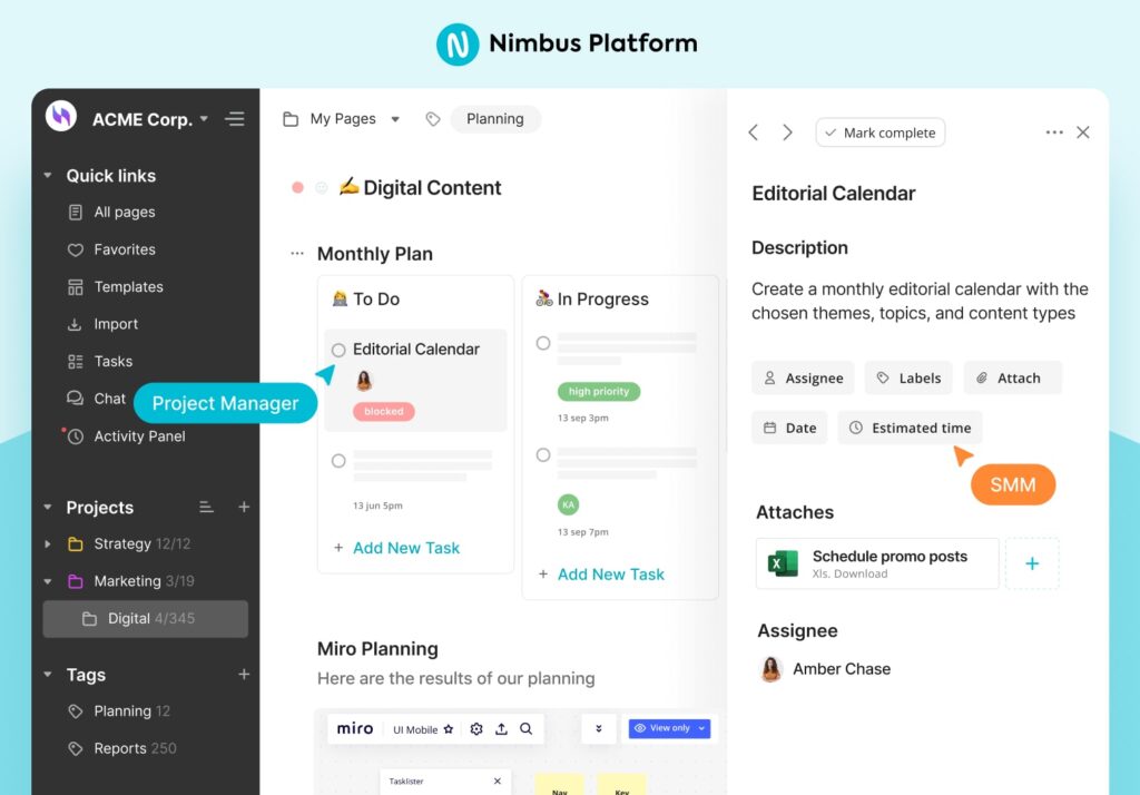Build a Knowledge Base with Nimbus Platform. Image by Nimbus Platform