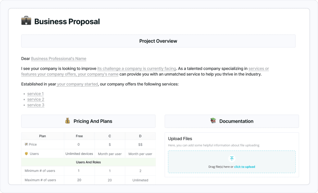 Business_Proposal_Template. Image powered by FuseBase.