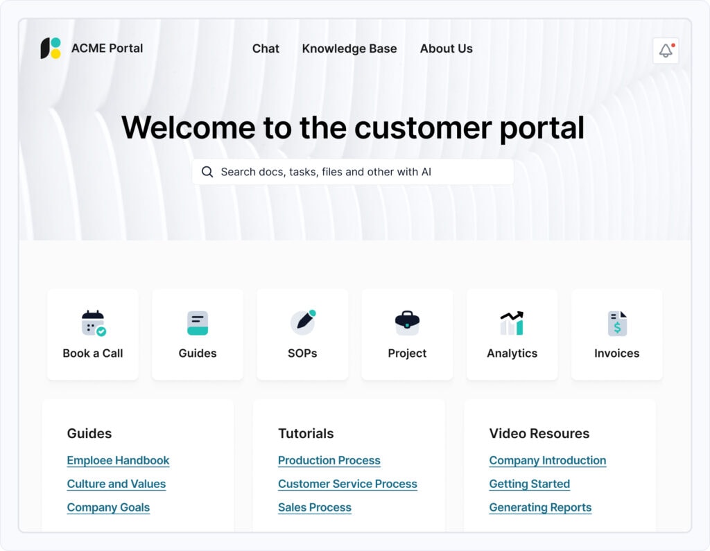 What is a Customer Portal? Image by FuseBase.