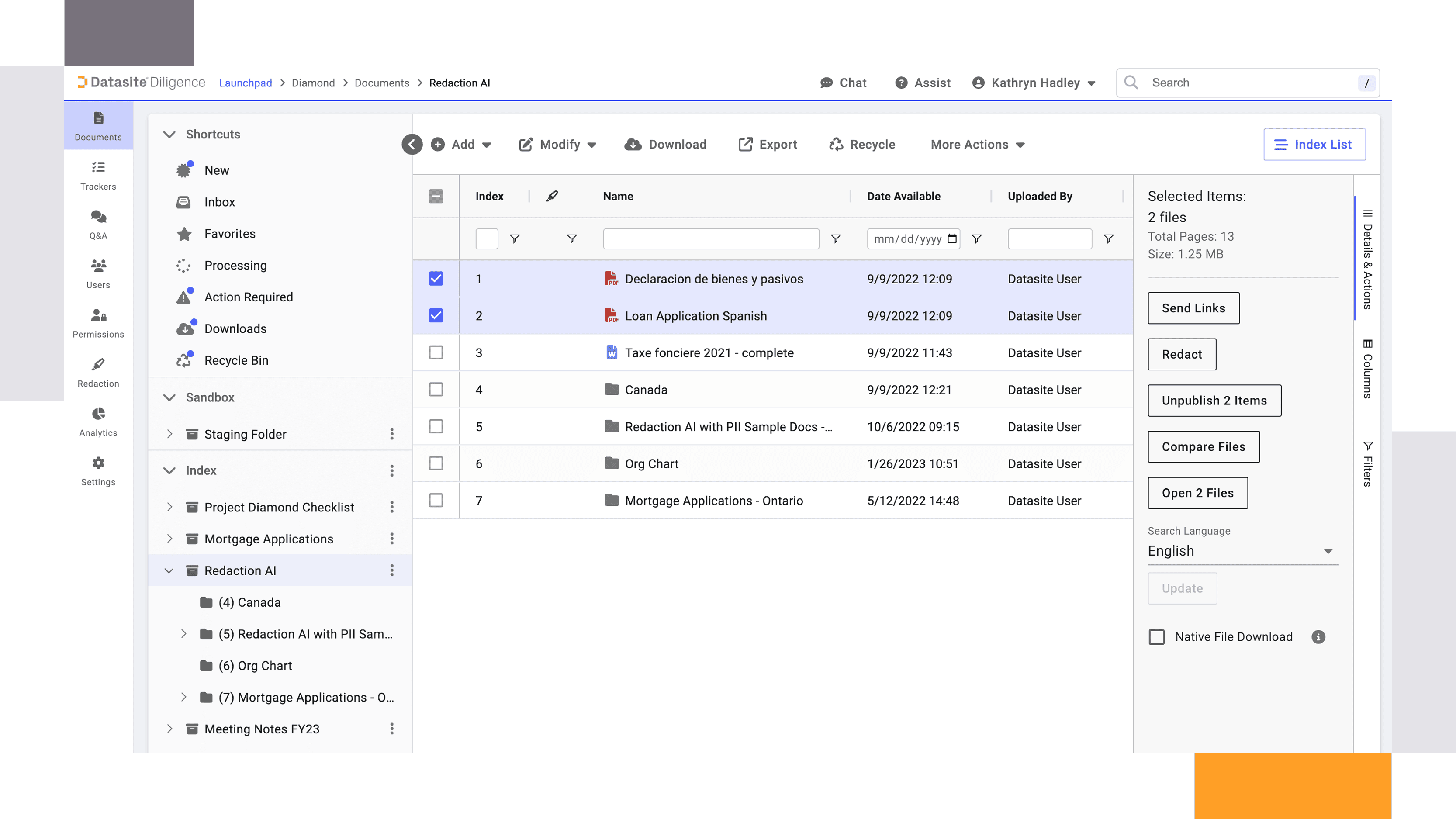 Datasite Data Room for Startups. Bild powered by FuseBase.